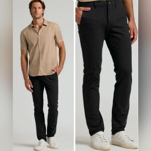 True Classic Black Slim Chino Pants 2.0 Size 36x30